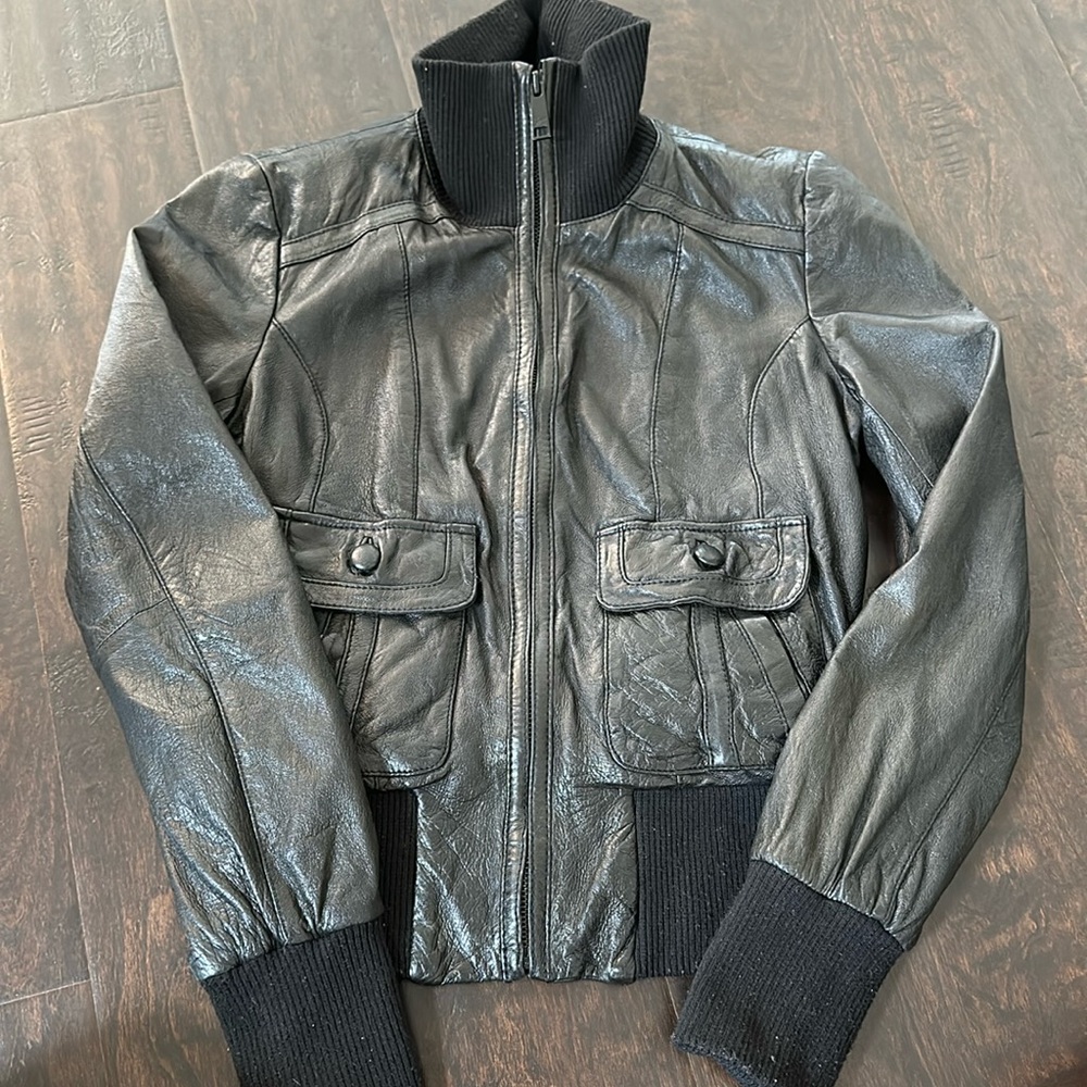 Levi’s Leather Trucker Jacket